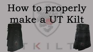 How To Properly Make a Utility Kilt [upl. by Hekker]