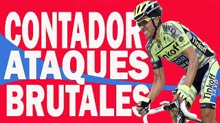 Contador vs Froome armstrong y schleck  Mejores ataques [upl. by Nosyaj]