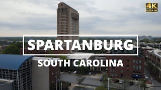 Spartanburg South Carolina  4K Drone Tour [upl. by Assirem899]