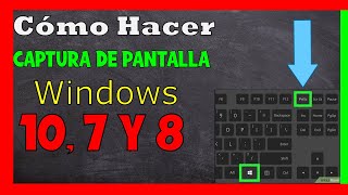 Como Tomar Captura de Pantalla en Computadora ✅ Windows 10 Windows 7 y 8 [upl. by Adele]