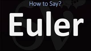 How to Pronounce Euler CORRECTLY [upl. by Leahicm]