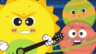 The Planet Song ☀🌛  Nursery Rhyme With Lyrics ★ ★  Solar System Song For Children [upl. by Natal]