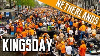 How Dutch are celebrating Kingsday  Netherlands Travel Vlog [upl. by Annayehc]