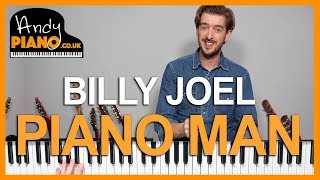 Piano Man  Billy Joel Piano Tutorial  How to play songs [upl. by Durgy957]