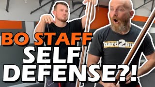 BO STAFF for Self Defense W Icy Mike and Sensei David [upl. by Alfredo781]