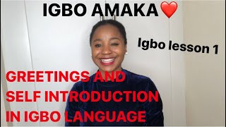 Igbo lesson 1  Learning the igbo language fast and easy for beginners igboamaka [upl. by Chambers]