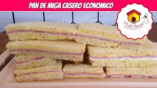 Receta PAN DE MIGA para sándwiches de miga FACILES Y ECONOMICOS [upl. by Colson]