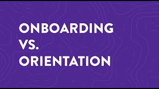 Employee Onboarding vs Employee Orientation [upl. by Chantal]