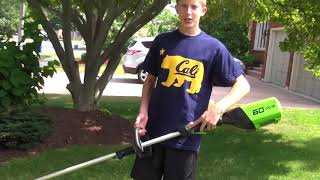 Greenworks 60v String Trimmer Review [upl. by Idou550]