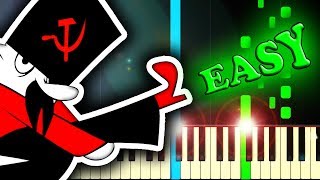 MOSKAU  Easy Piano Tutorial [upl. by Ayela]