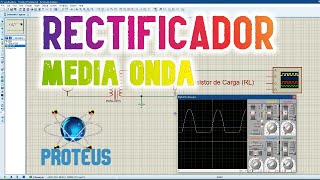 Como simular un RECTIFICADOR de media onda en proteus [upl. by Edia727]