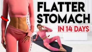 FLATTER STOMACH in 14 Days burn belly fat  10 minute Home Workout [upl. by Seabrooke]