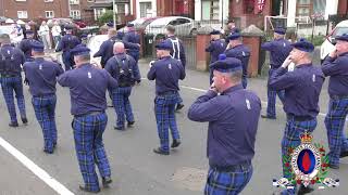 Whitewell Tartan FB  Cloughfern Young Conquerors FB Parade 170824 [upl. by Nicki581]