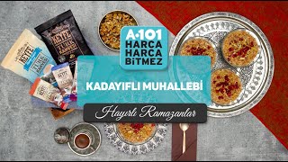 Kadayıflı Muhallebi Tarifi  A101 [upl. by Swanhilda986]