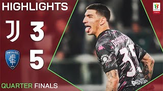 JUVENTUSEMPOLI 35 AP  HIGHLIGHTS  Empoli Into Semifinals  Coppa Italia Frecciarossa 202425 [upl. by Henarat]