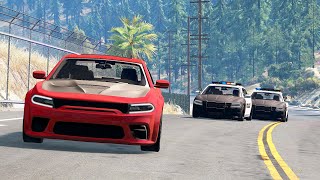 The Heist │Epic Police Chases  BeamNG Drive Movie [upl. by Buine593]