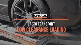 Auto Transport Low Clearance Loading [upl. by Balas]