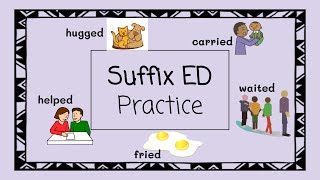 Suffix ED Practice  4 Minute Phonics [upl. by Ahsemac944]