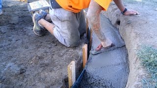 DIY Koi Pond Construction  Finishing amp Pouring Concrete  Part 6 [upl. by Wulf]