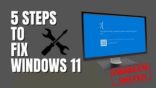 5 Steps To FIX Windows 11 [upl. by Moshell]