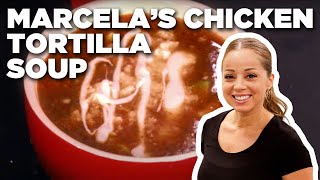 Marcela Valldolids Classic Tortilla Soup  Mexican Made Easy  Food Network [upl. by Orestes]