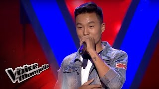 MunkhErdeneI  quotSixteen tonsquot  Blind Audition  The Voice of Mongolia 2018 [upl. by Ulphiah]