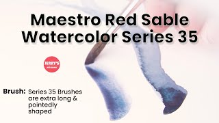 Da Vinci Maestro Kolinsky Red Sable Watercolor Brushes Series 35 visual features [upl. by Magnien359]