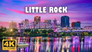 Little Rock Arkansas USA 🇺🇸  4K Drone Footage [upl. by Retsila404]