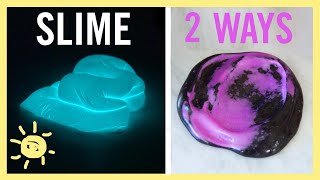 DIY  Glow in the Dark and Color Changing SLIME [upl. by Hcurab]