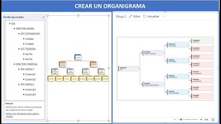 57 Crear Organigrama en Excel [upl. by Ttenaej]