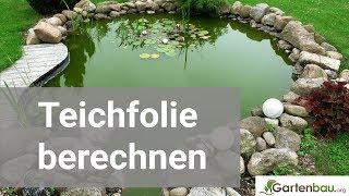 Teichfolie ausmessen amp berechnen [upl. by Nelyag]