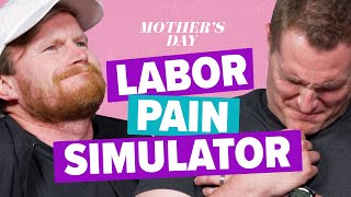 Dads Experience Labor Pain Simulator [upl. by Nairda]