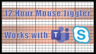 Mouse Jiggler 12 Hours ALMOST  Keep your Computer Awake [upl. by Aicilic704]