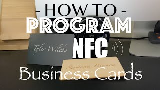 How to program NFC Business Cards  Digital business card w NFC tools [upl. by Ulick]