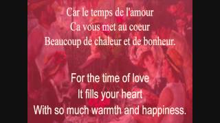 Le Temps de lAmour  Françoise Hardy lyrics and translation [upl. by Olpe]