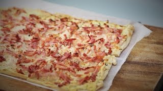 How to make a Tarte Flambée  Flammekueche [upl. by Haas]