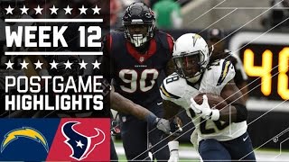 Chargers vs Texans  NFL Week 12 Game Highlights [upl. by Llertac]