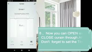 Tuya App Installation Connect Motor with Smart Phone SMART CURTAIN RAIL [upl. by Moreland]