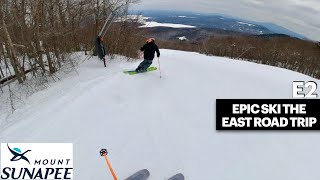 This LITTLE RESORT ROCKS Skiing Mount Sunapee NH [upl. by Adrien92]