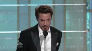 Robert Downey JrGolden Globe Awardsbest actor [upl. by Adyol]