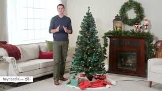 6 ft Fiber Optic Evergreen Prelit LED Christmas Tree  Product Review Video [upl. by Donn]