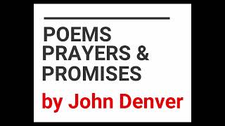 Poems Prayers amp Promises by John Denver Karaoke with Lyrics [upl. by Nathanial96]