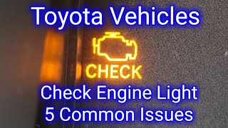 Toyota Corolla Check Engine Light 5 Common Issues [upl. by Cordelia]