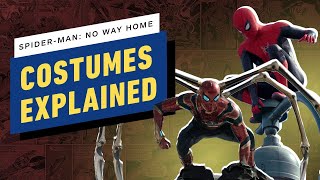 SpiderMan No Way Homes New Costumes Explained [upl. by Jarita]