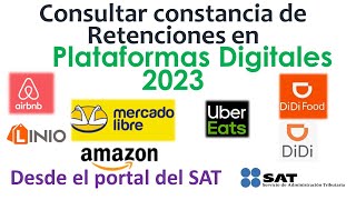 Consultar Constancia de Retenciones  SAT 2022 [upl. by Goldsworthy124]