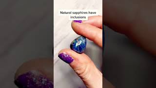 How to check Sapphire Stone Real or Fake  shorts [upl. by Hterrag656]