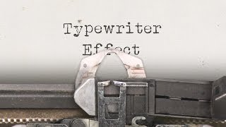 Typewriter Effect  Custom Animation for After Effects [upl. by Bunnie]