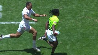 Sevens ReLIVE Senatla v Norton in sprint race at South Africa Sevens [upl. by Tacye]