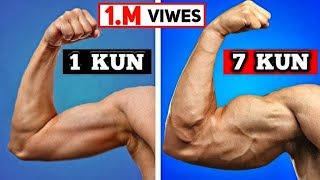 8 Minut mukammal biceps va tricepsga ishlash  bilak chiqarish usullari uy sharoitida [upl. by Ettelegna]