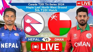 Nepal vs Oman Cricket Match LIVE [upl. by Cadmar58]